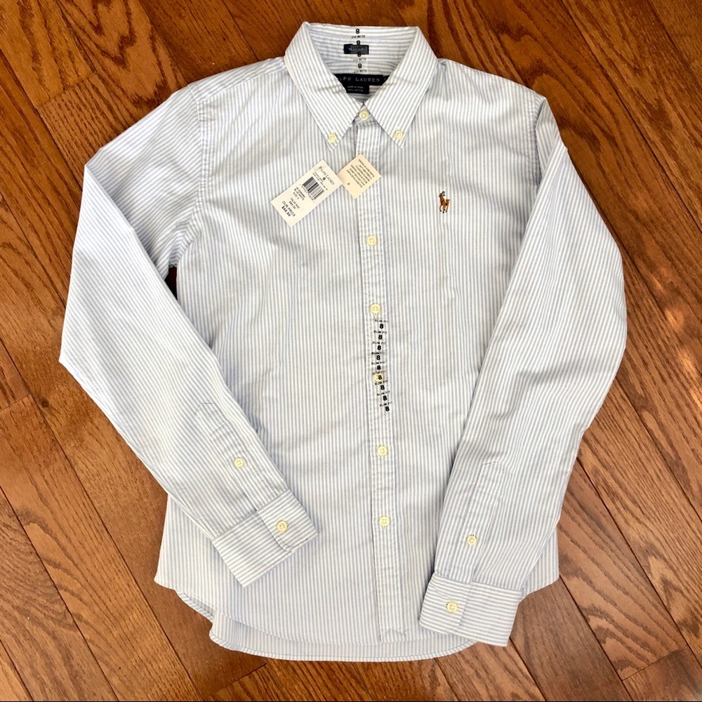 NWT Ralph Lauren long sleeve polo collared shirt